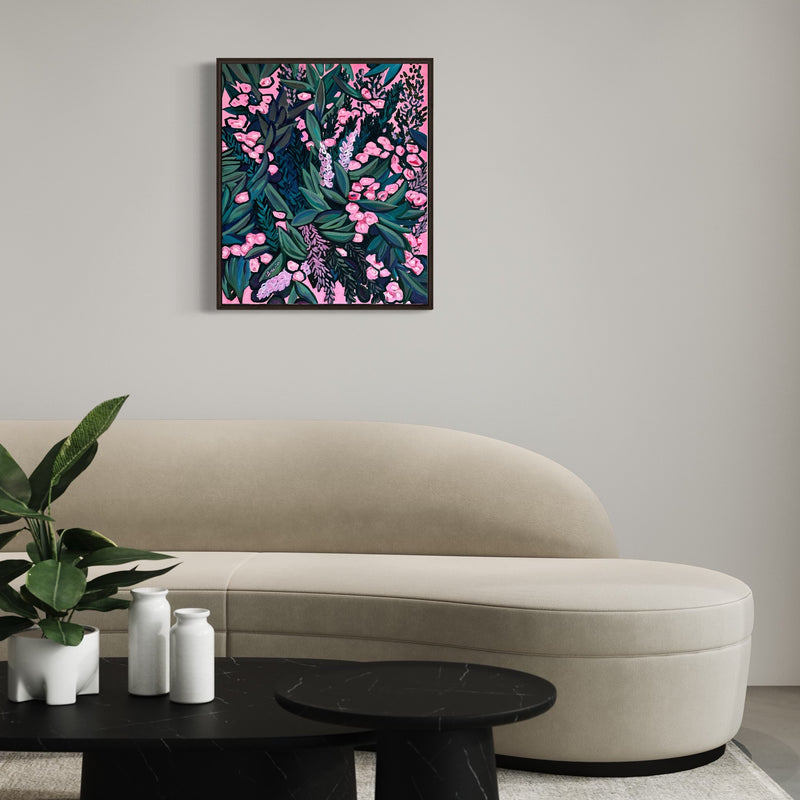 Pink Flower Bouquet Art Painting