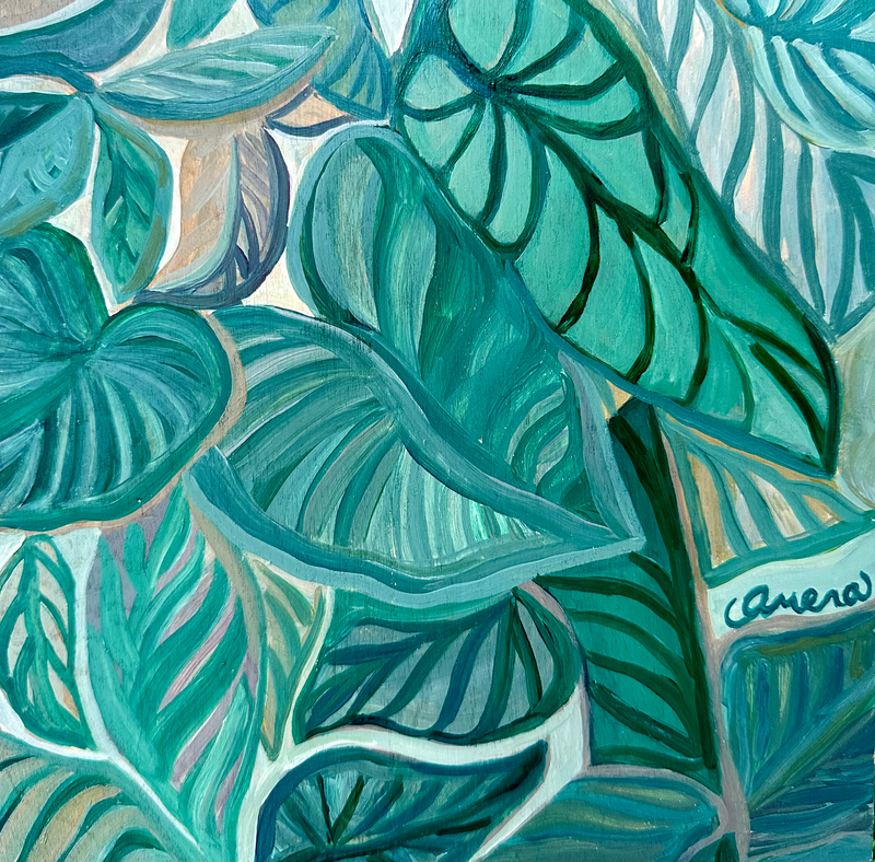 Palm Leaves Art Painting