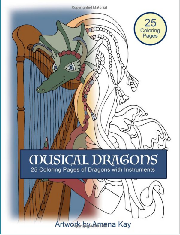 Musical Dragons Coloring Book - BUY ON AMAZON