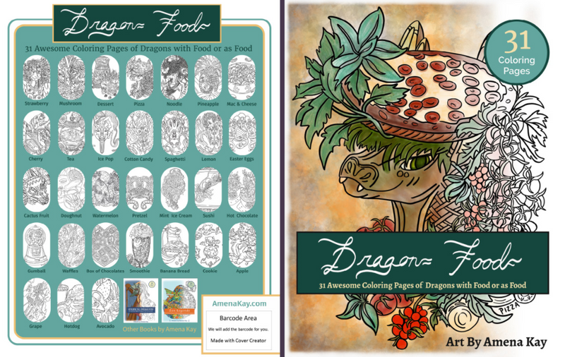 Dragon Food Coloring Book - BUY ON AMAZON