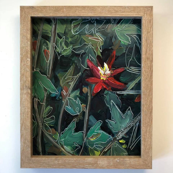 "Hidden Treasurer" Flower Painting - PRIVATE COLLECTION