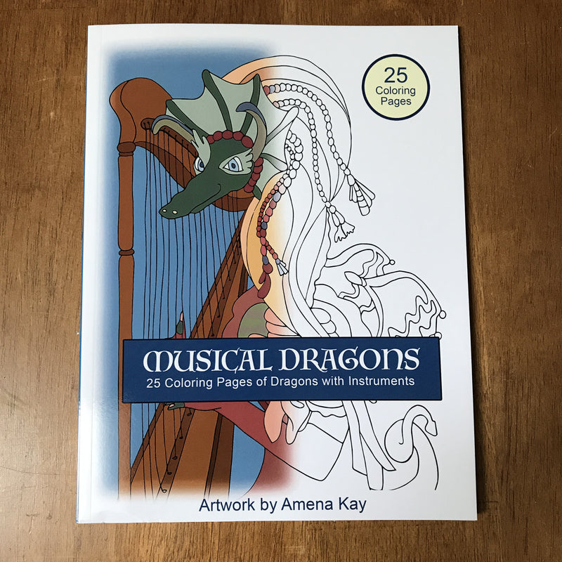 Musical Dragons Coloring Book - BUY ON AMAZON