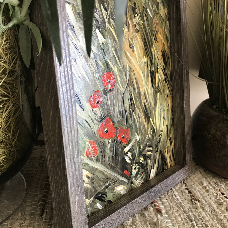 Poppy Field Flower Art Painting by Amena - PRIVATE COLLECTION