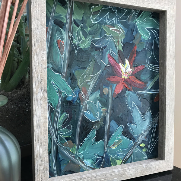 "Hidden Treasurer" Flower Painting - PRIVATE COLLECTION